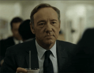 frank underwood looking at camera are you serious gif