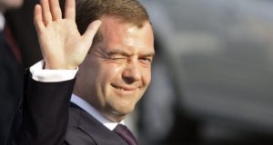 В Новосибирск прилетел Дмитрий Медведев
