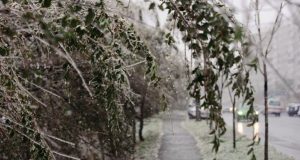 В ряде районов Приморской столицы неожиданно повалил снег
